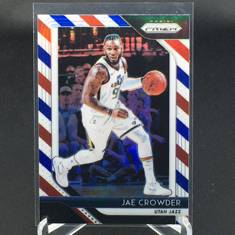 2018 PANINI PRIZM - RED WHITE & BLUE PRIZM - J. CROWDER - #183