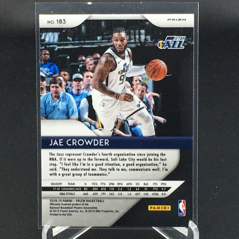 2018 PANINI PRIZM - RED WHITE & BLUE PRIZM - J. CROWDER -