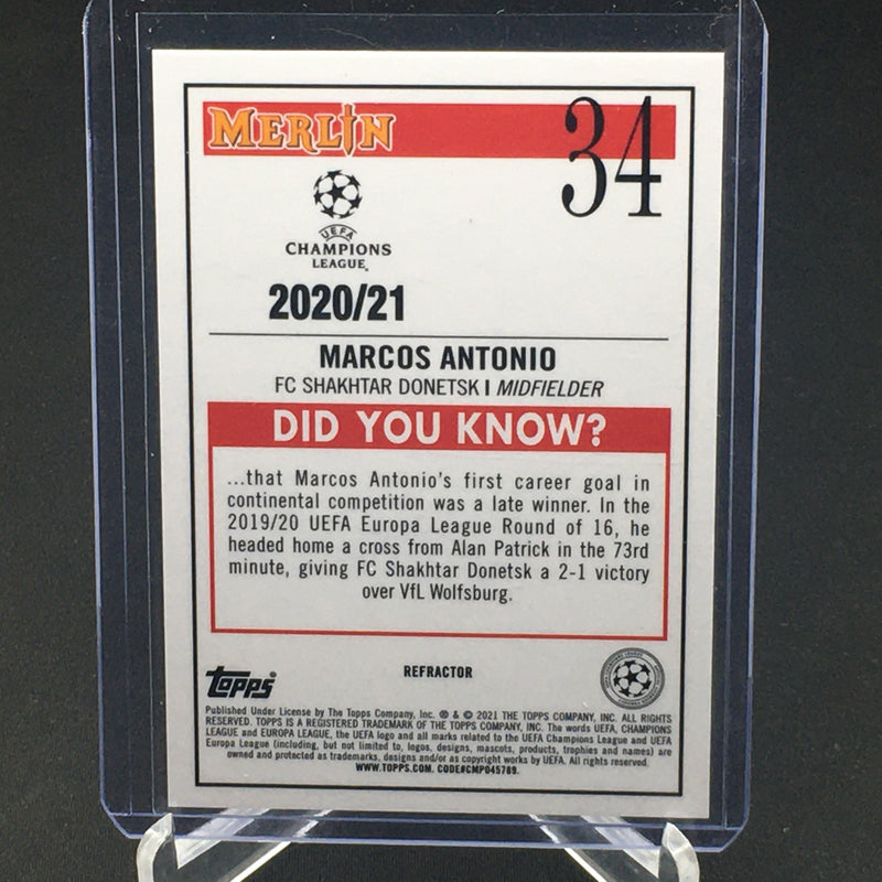 2020 TOPPS MERLIN UEFA CHAMPION'S LEAGUE - REFRACTOR - M. ANTONIO -