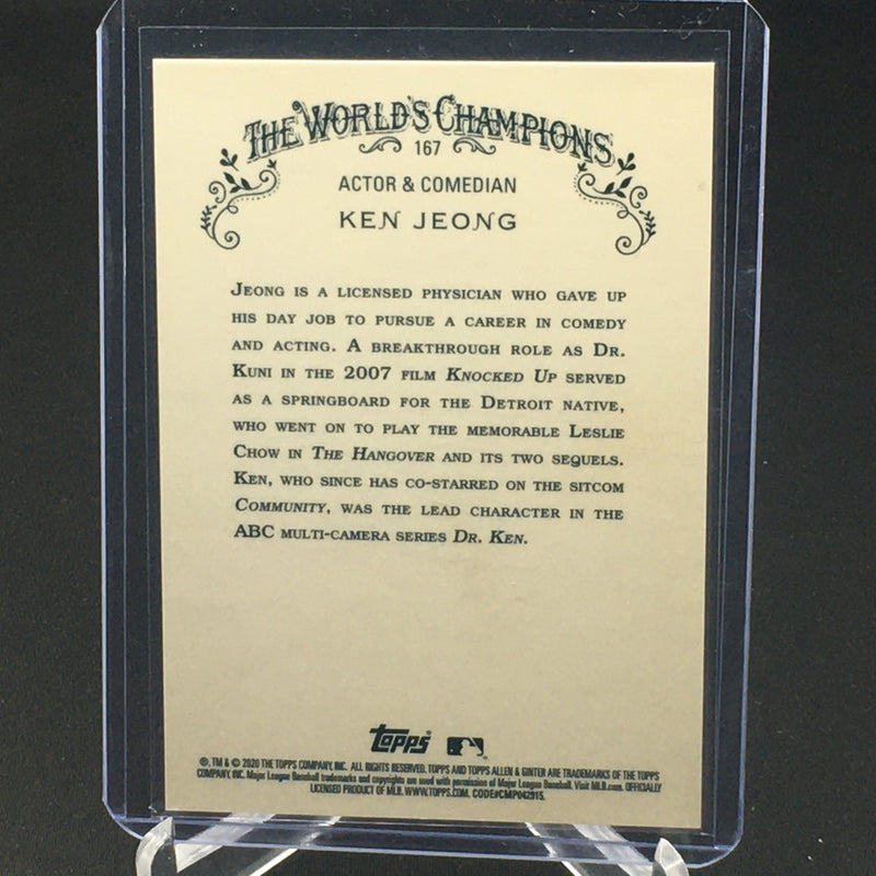 2020 TOPPS ALLEN & GINTER CHROME - SILVER - K. JEONG -