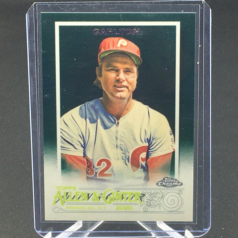 2020 TOPPS ALLEN & GINTER CHROME - GREEN REFRACTOR - S. CARLTON - #60 - #'D/99