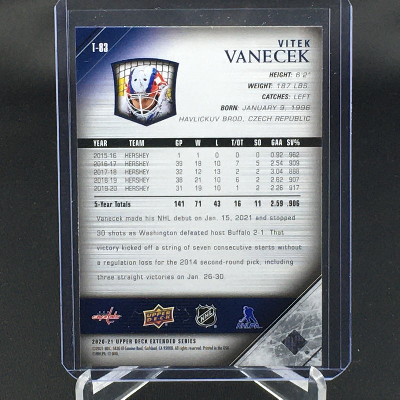 2020 UPPER DECK EXTENDED SERIES - 05-06 TRIBUTE YOUNG GUNS - V. VANECEK -
