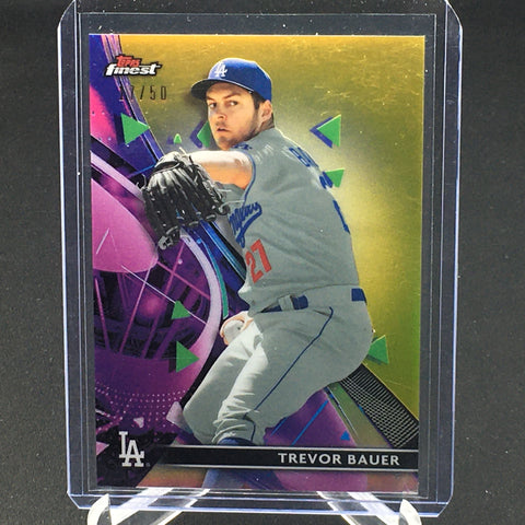 2021 TOPPS FINEST - GOLD REFRACTOR - T. BAUER - #114 - #'D/50