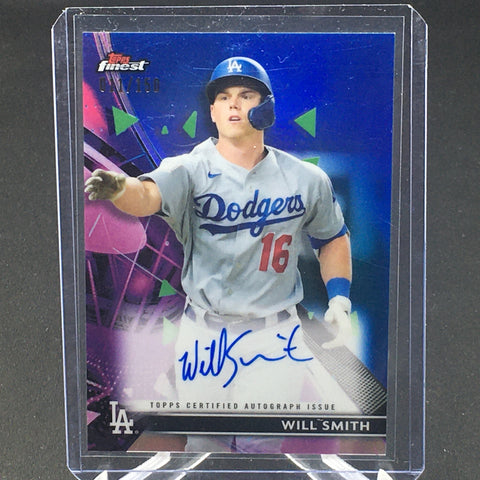 2021 TOPPS FINEST - BLUE REFRACTOR - W. SMITH - #FA-WS - #'D/150 - AUTOGRAPH
