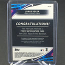 2021 TOPPS FINEST - BLUE REFRACTOR - J. SOLER - #FA-JSO - #'D/150 - AUTOGRAPH