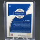 2021 PANINI IMMACULATE COLLECTION - A. LOPEZ - #61 - #'D/15 - BAT RELIC