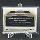 2020 TOPPS TRIPLE THREADS - M. CABRERA - #SJR-MCB - #'D/9 - JUMBO RELIC