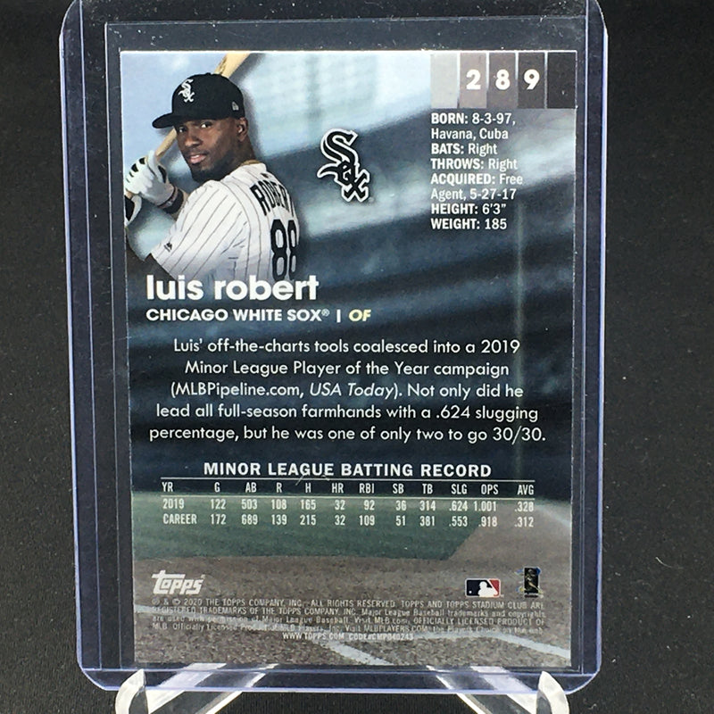 2020 TOPPS STADIUM CLUB CHROME - L. ROBERT -