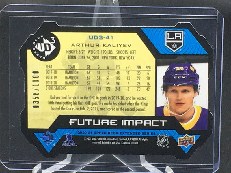 2020 UPPER DECK EXTENDED SERIES - FUTURE IMPACT - A. KALIYEV - #UD3-41 - #'D/1000