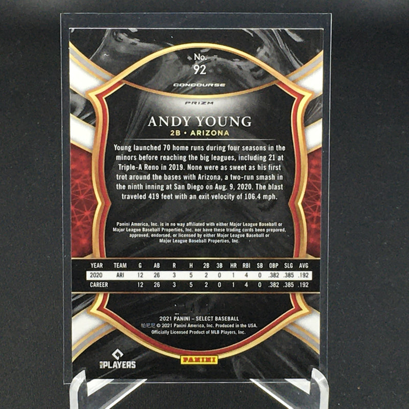 2021 PANINI SELECT - RED PRIZM - A. YOUNG - #92 - #'D/199 - RC