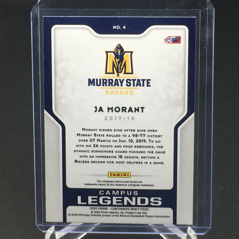2020 PANINI CONTENDERS DRAFT PICKS - CAMPUS LEGENDS - J. MORANT -