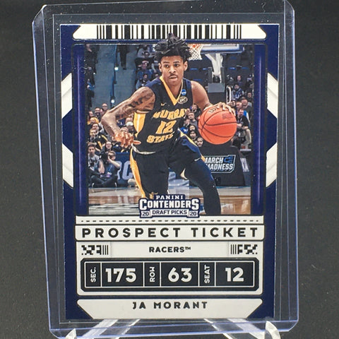 2020 PANINI CONTENDERS DRAFT PICKS - PROSPECT TICKET - J. MORANT - #44
