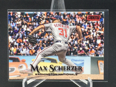 2019 TOPPS STADIUM CLUB - M. SCHERZER - #8 - RED FOIL