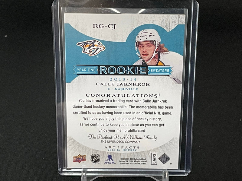 2015 UPPER DECK ARTIFACTS - YEAR ONE ROOKIE SWEATERS - C. JARNKROK -