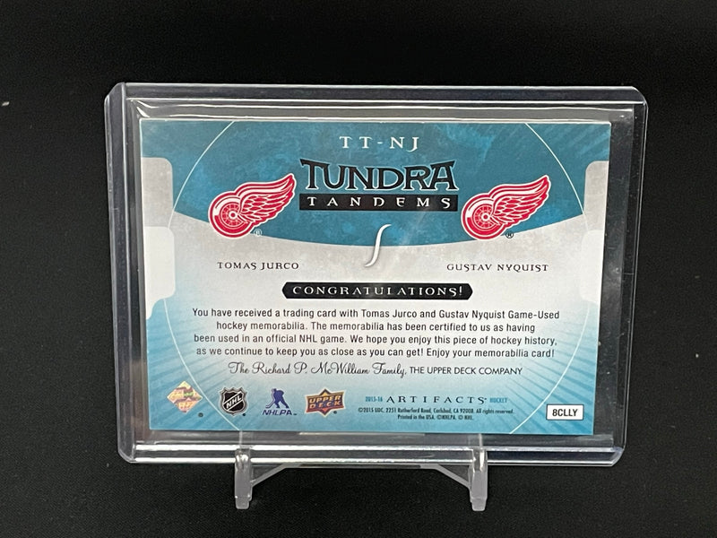 2015 UPPER DECK ARTIFACTS - TUNDRA TANDEMS - SINGLES - DUAL RELIC -