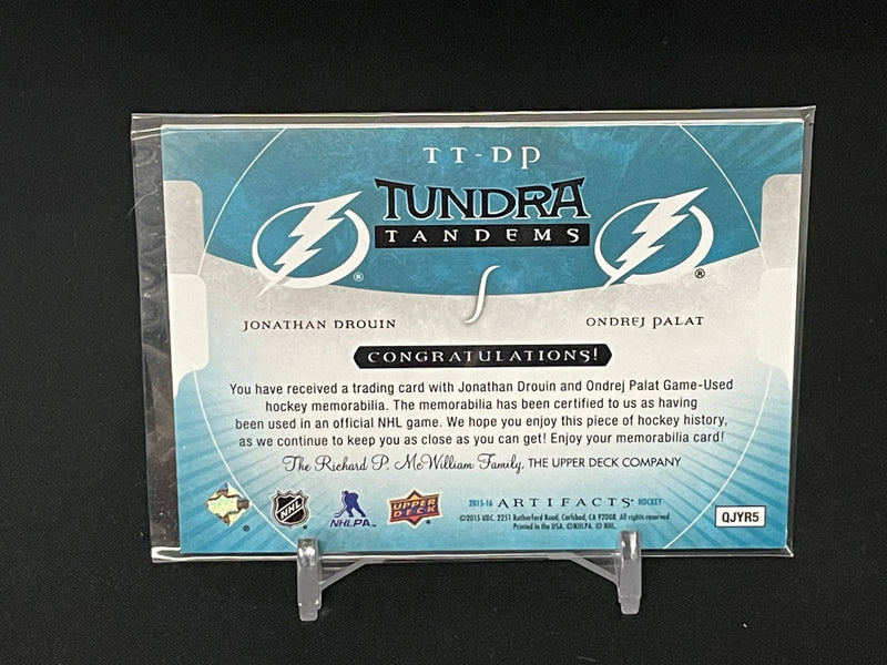 2015 UPPER DECK ARTIFACTS - TUNDRA TANDEMS - SINGLES - DUAL RELIC -