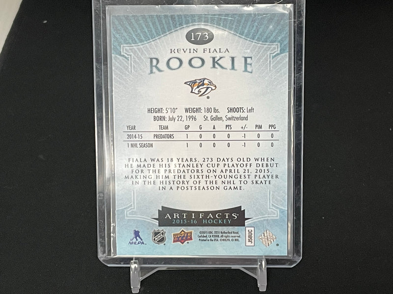2015 UPPER DECK ARTIFACTS - SAPPHIRE - ROOKIE - K. FIALA - #173 - #'D/85 - RC