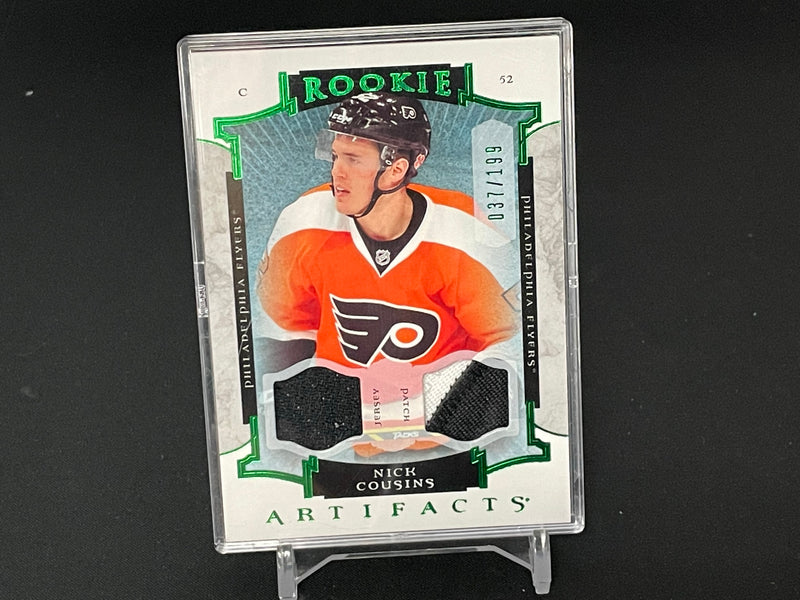2015 UPPER DECK ARTIFACTS - EMERALD - ROOKIE - N. COUSINS - #171 - #'D/199 - DUAL RELIC - RC