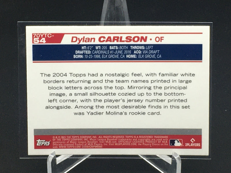 2021 TOPPS - 70 TOPPS - D. CARLSON -