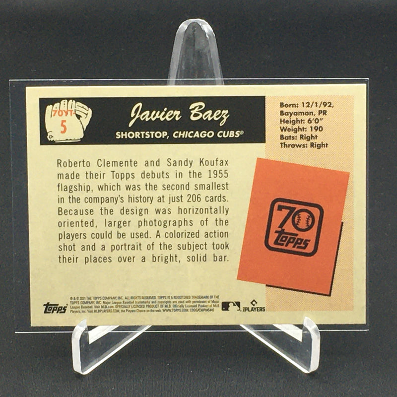 2021 TOPPS - 70 TOPPS - J. BAEZ -