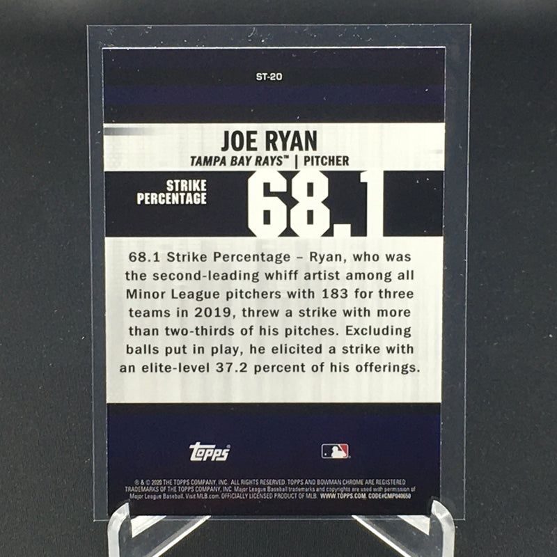 2020 TOPPS BOWMAN CHROME - STAT TRACKER - J. RYAN -
