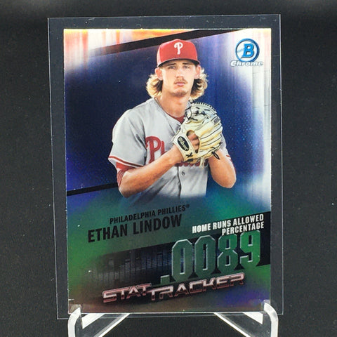 2020 TOPPS BOWMAN CHROME - STAT TRACKER - E. LINDOW - #ST-22