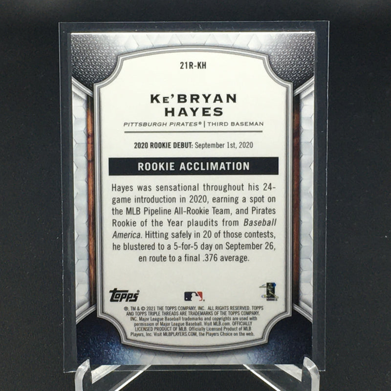 2021 TOPPS TRIPLE THREADS - HAYES -