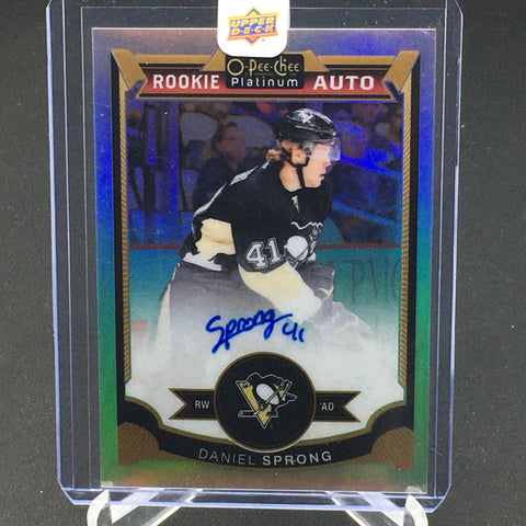 2015 UPPER DECK O-PEE-CHEE PLATINUM - RAINBOW - D. SPRONG - #183 - AUTOGRAPH - RC