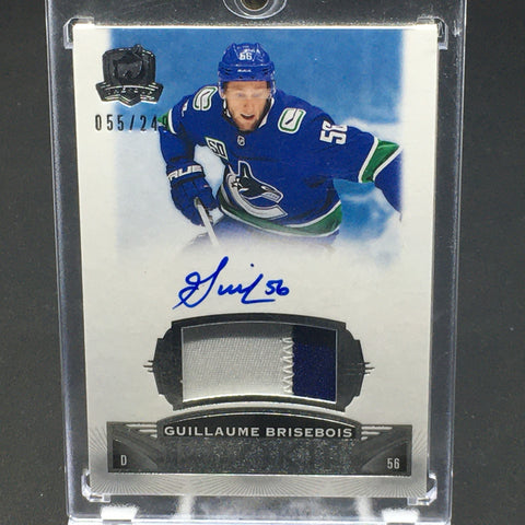 2019 UPPER DECK THE CUP - ROOKIE - G. BRISEBOIS - #92 - #'D/249 - PATCH - AUTOGRAPH - RC