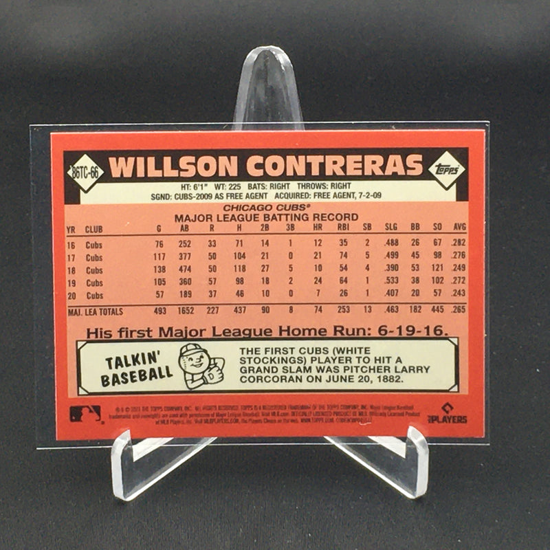 2021 TOPPS CHROME - 35TH ANNIVERSARY - W. CONTRERAS -