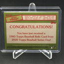 2020 TOPPS - 35TH ANNIVERSARY - BLACK - M. TROUT - #85TR-MT - #'D/199 - RELIC