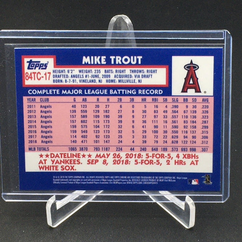 2019 TOPPS CHROME - M. TROUT -
