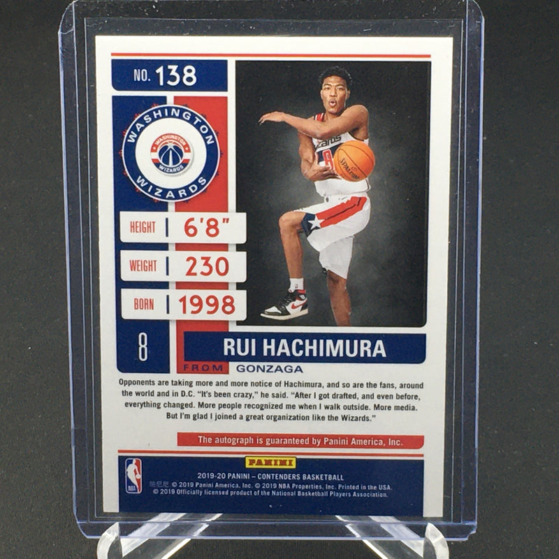 2019 PANINI CONTENDERS - ROOKIE TICKET - R. HACHIMURA -
