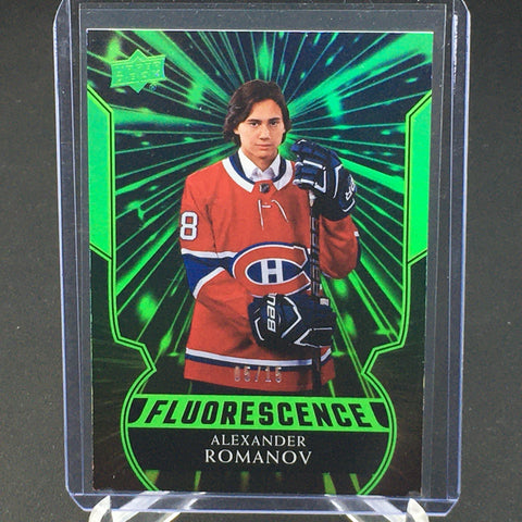 2020 UPPER DECK SERIES TWO - GREEN - FLUORESCENCE - A. ROMANOV - #F-AR - #'D/15