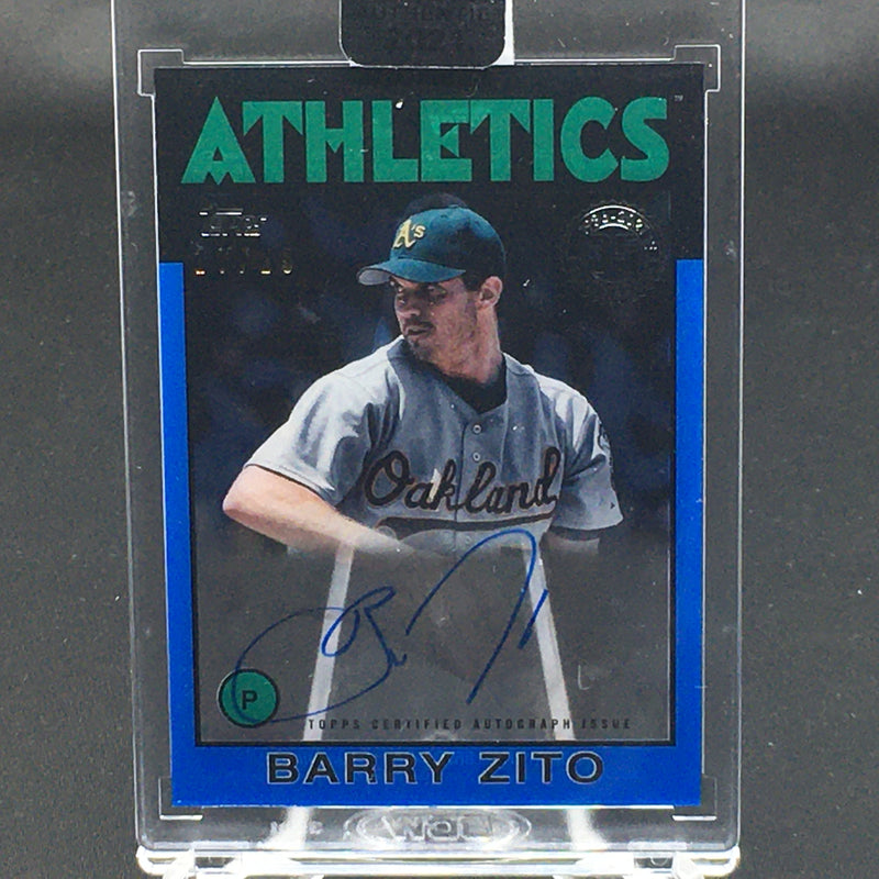2021 TOPPS CLEARLY AUTHENTIC - BLUE - B. ZITO - #86TBA-BZ - #'D/25 - AUTOGRAPH