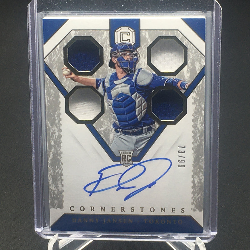 2019 PANINI CORNERSTONES - D. JANSEN - #5 - #'D/99 - QUAD JERSEY - AUTOGRAPH - RC