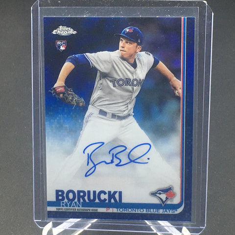 2019 TOPPS CHROME - BLUE REFRACTOR - R. BORUCKI - #RA-RBO - #'D/150 - AUTO - RC