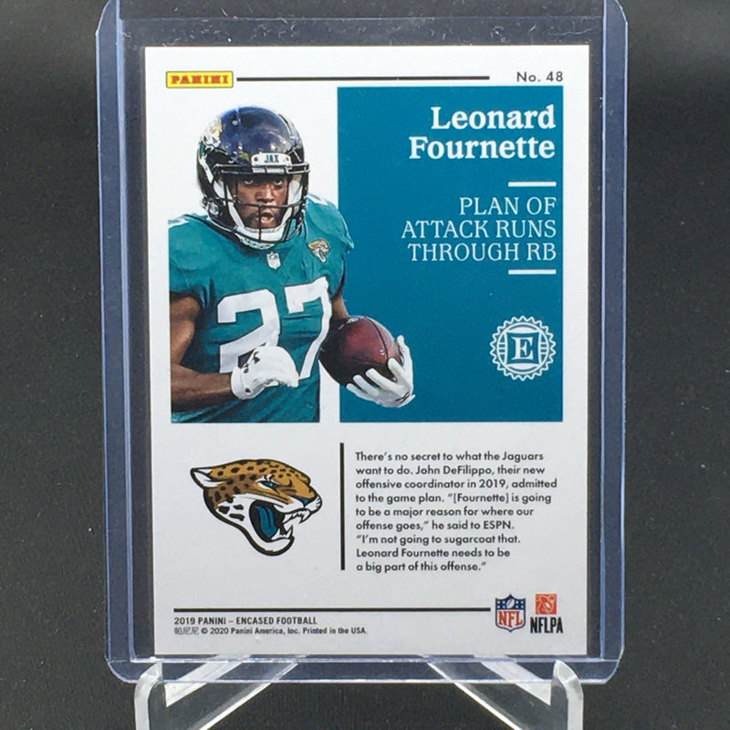 2019 PANINI ENCASED - L. FOURNETTE - #48 - #'D/25