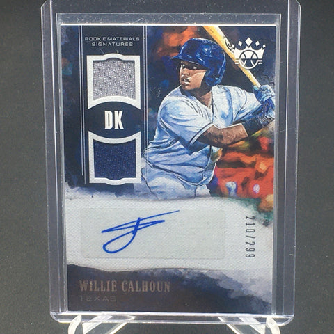 2018 PANINI DIAMOND KINGS - ROOKIE MATERIAL SIGNATURES - W. CALHOUN - #RMS-WC - #'D/299 - RC
