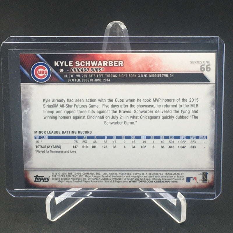 2016 TOPPS SERIES ONE - ALL STAR ROOKIE - K. SCHWARBER -