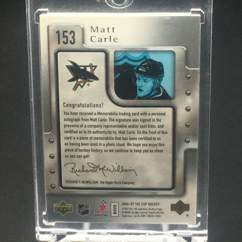 2006 UPPER DECK THE CUP - M. CARLE - #153 - #'D/249 - RPA
