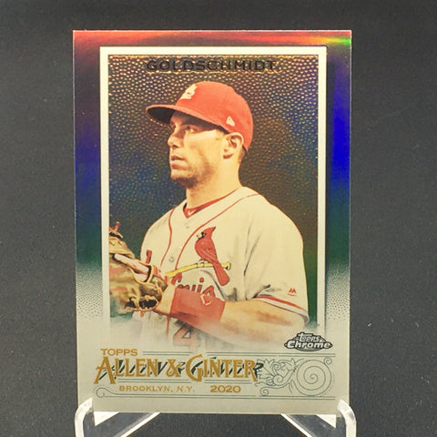 2020 TOPPS CHROME ALLEN AND GINTER - SILVER REFRACTOR - P. GOLDSCHMIDT - #3