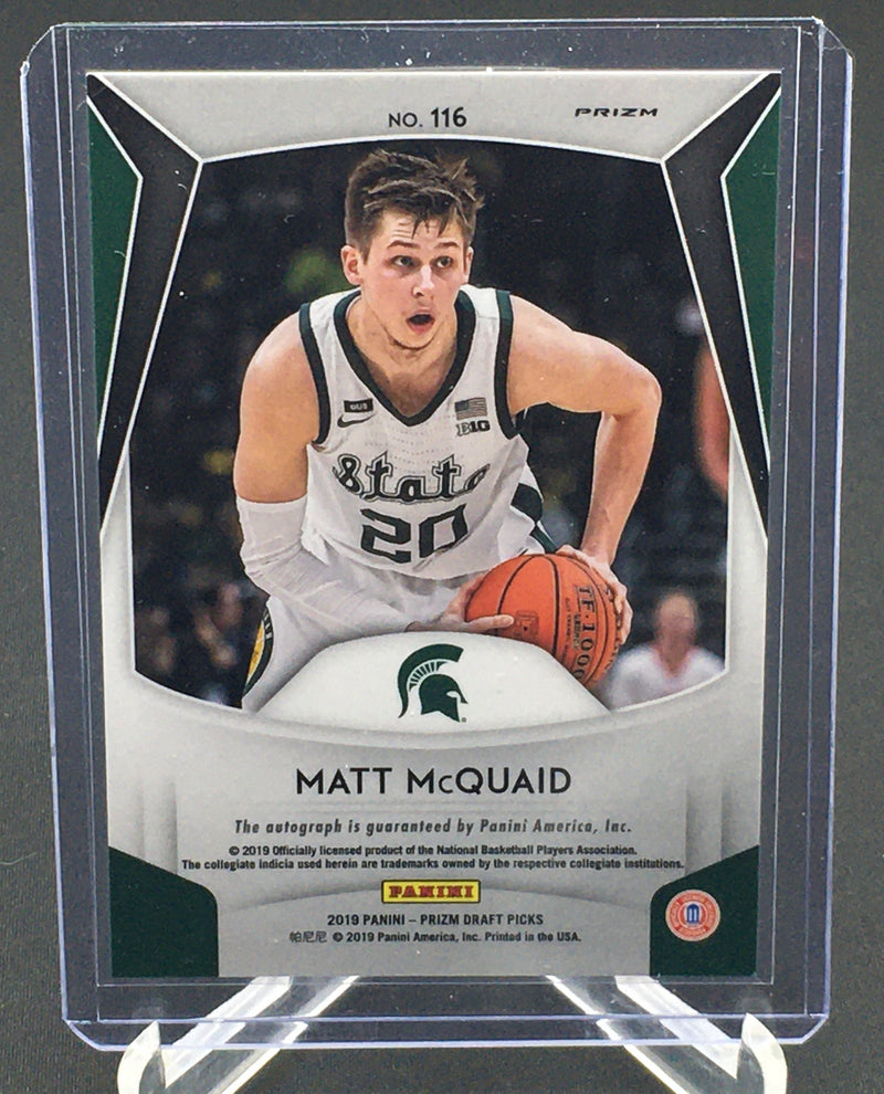 2019 PANINI PRIZM DRAFT PICKS - M. MCQUAID -