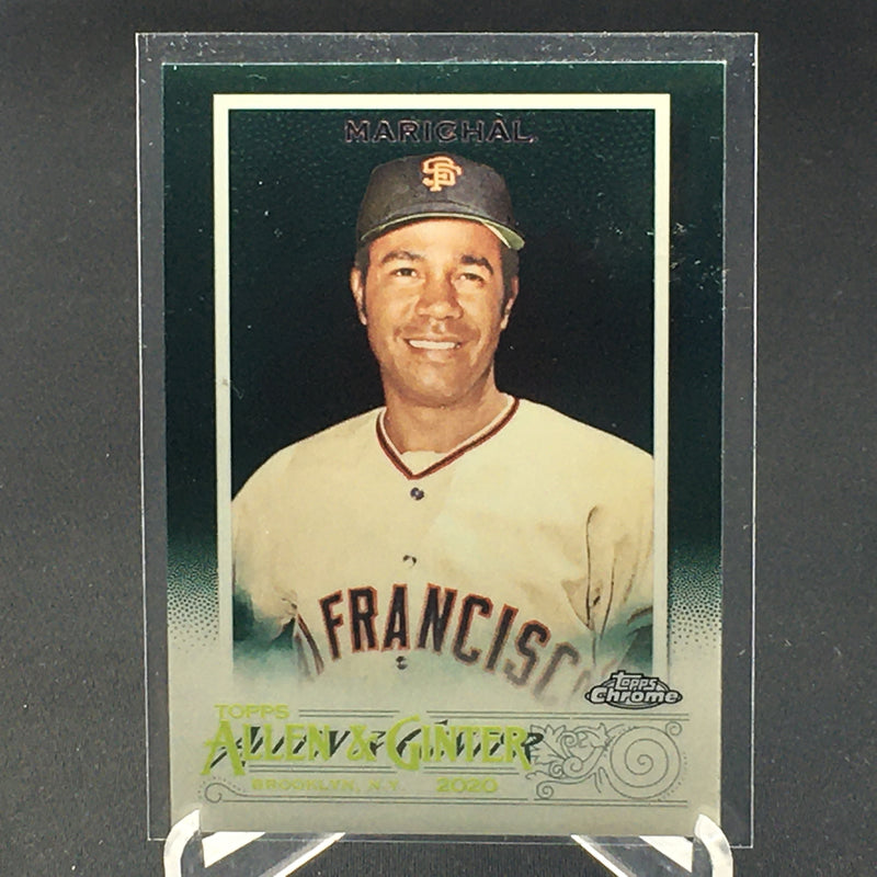 2020 TOPPS CHROME ALLEN AND GINTER - GREEN REFRACTOR - M. PIAZZA - #123 - #'D/99