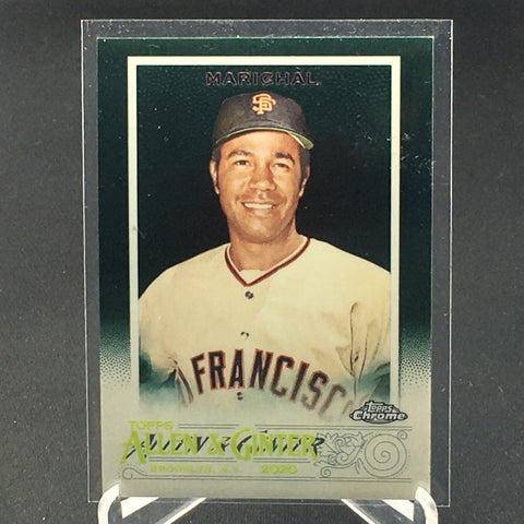 2020 TOPPS CHROME ALLEN AND GINTER - GREEN REFRACTOR - M. PIAZZA - #123 - #'D/99