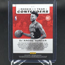 2019 PANINI CONTENDERS - ROOKIE OF THE YEAR - D.  HUNTER -
