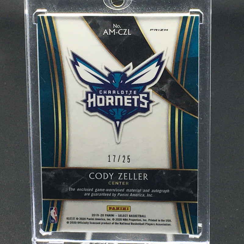 2019 PANINI SELECT - PRIZM - C. DELLER - #AM-CZL - #'D/25 - RELIC - AUTOGRAPH