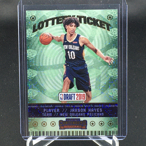 2019 PANINI CONTENDERS - LOTTERY TICKET - J. HAYES - #8