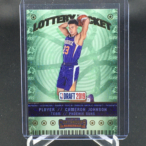 2019 PANINI CONTENDERS - LOTTERY TICKET - C. JOHNSON - #11