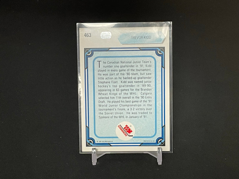 1990 UPPER DECK - WORLD JUNIOR CHAMPIONS - T. KIDD -